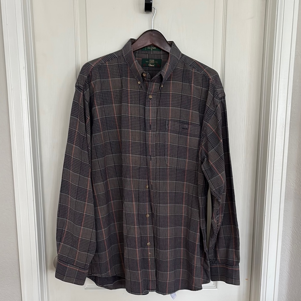 Orvis Vintage Plaid 100%Cotton Men's Shirt